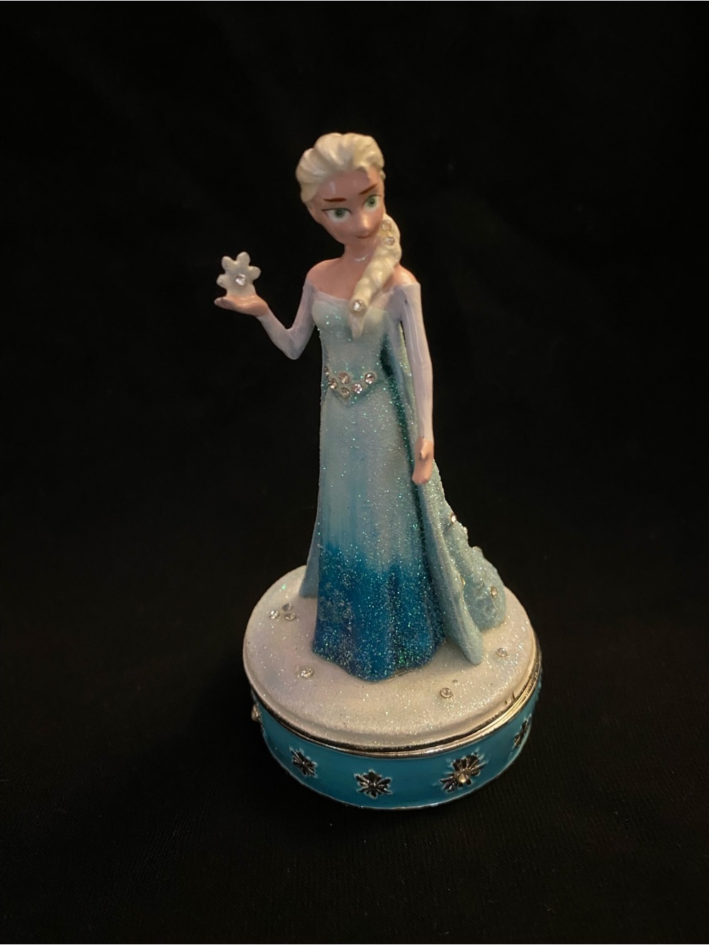 Disney Parks Arribas Brothers Frozen Elsa Jeweled Trinket Box.